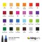 KINGART® PRO Twin-Tip™ 445 Series Brush Pen Art Markers, Set of 24 Unique & Vivid Colors